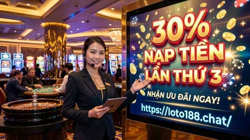 30% Nạp Tiền Lần Thứ 3 – Khuyến Mãi Siêu Hot Hiện Nay