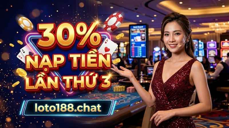 30% Nạp Tiền Lần Thứ 3 – Khuyến Mãi Siêu Hot Hiện Nay