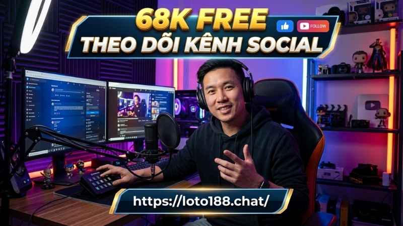 68K Free Theo Dõi Kênh Social – Khuyến Mãi Hot