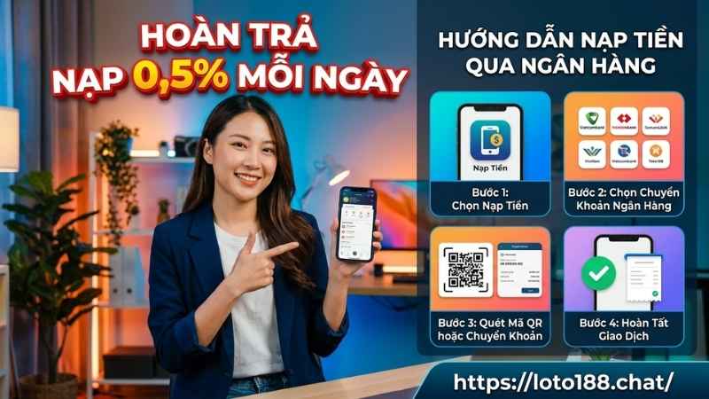 Hoàn Trả Nạp 0,5% Mỗi Ngày – Khuyến Mãi Siêu Hấp Dẫn