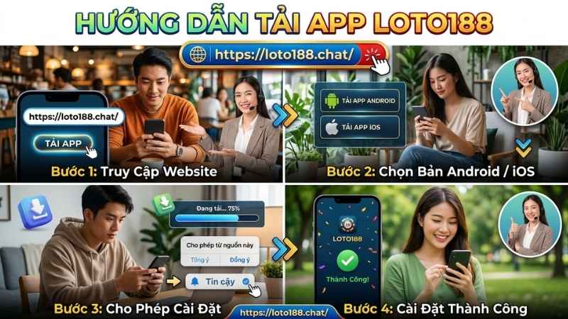Hướng Dẫn Tải App Loto188 Chi Tiết Cho Android, iOS